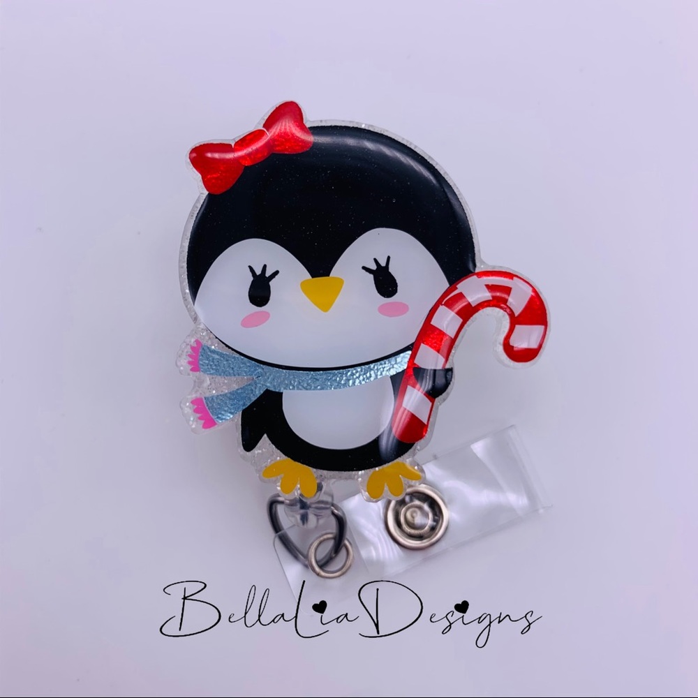 Cute Penguin Badge Reel